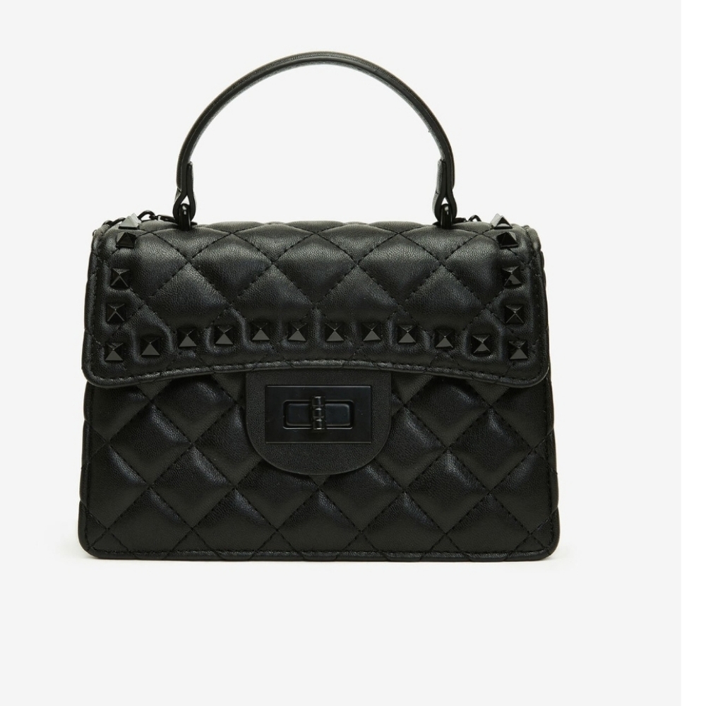 Quilted Faux Leather Hand Bag